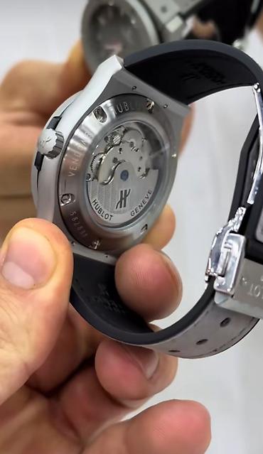 saat satişi: Hublot Classic Fusion tərzində lüks kişi qol saatı - Korpus: boz — 2