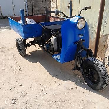 3 təkərli moped: Yükdaşıma üçün üçtəkərli motosiklet (karqo skuter) - Gövdə: metal yük — 2