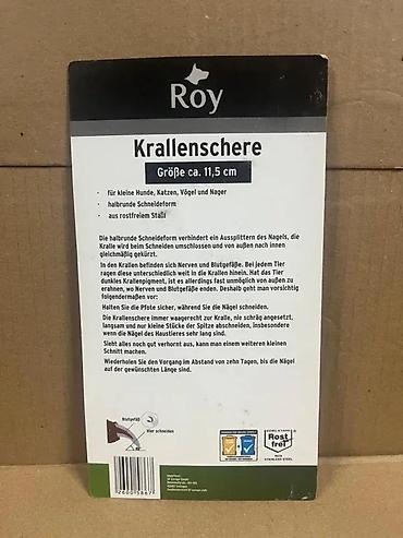 psi: Roy makaze za skraćivanje kandži – veličina cca 11,5 cm - Namenjene — 2