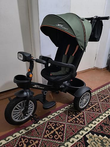 Детские велосипеды: Детский трехколесный велосипед-каталка Skillmax с родительской ручкой — 3