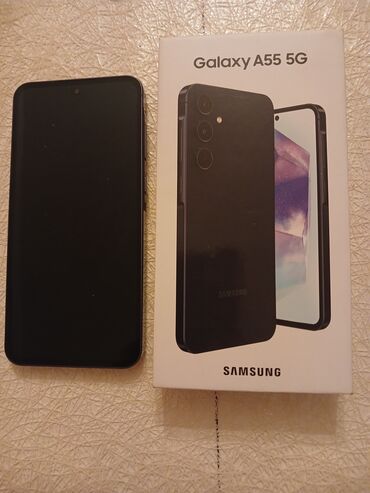 Samsung: Samsung Galaxy A55, 128 GB, rəng - Göy, İki sim kartlı