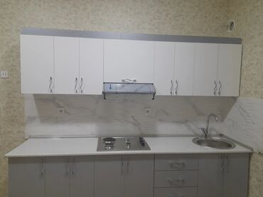 Sifarişlə mətbəx mebeli: Sifarişlə mətbəx dəsti, Özü çəkən petlələr, Mat laminat, Kredit yoxdur, Pulsuz çatdırılma — 9