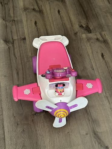 mickey mouse: Uşaq üçün Minnie Mouse temalı sürmə oyuncağı – təyyarə dizaynı - — 1