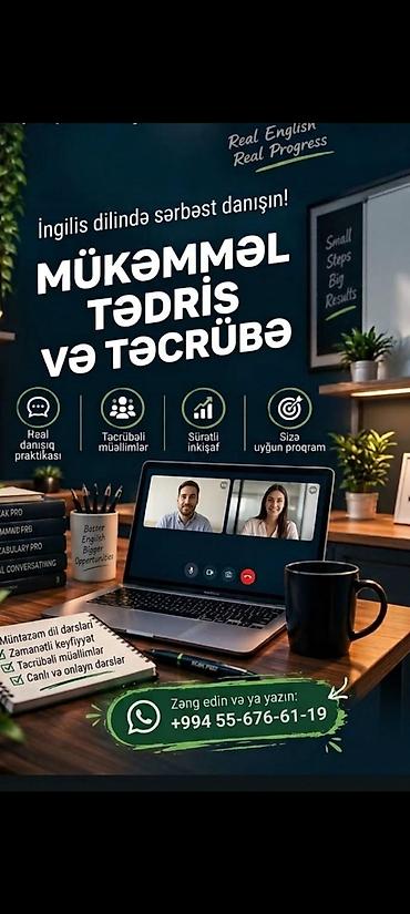 xadimə is: Müəllim, İngilis dili, 5 ildən artıq təcrübə, Tam iş günü — 1