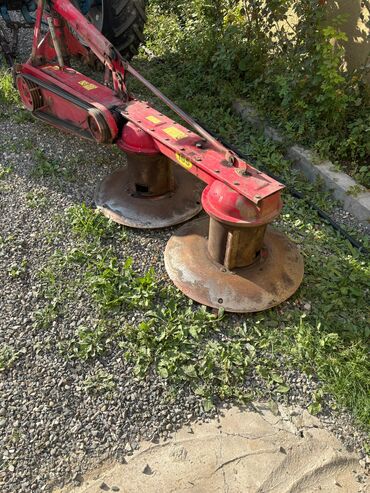 Сельхоз запчасти: İki barabanlı otbiçən (diskli/barabanlı çəmən biçən) qoşqu aləti