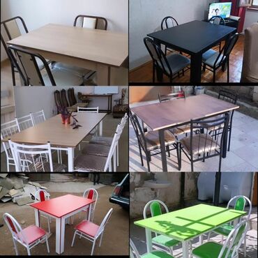 Bağ, çöl masa və oturacaq dəstləri: Yeni, Kvadrat masa, 4 stul, Açılmayan, Azərbaycan — 20