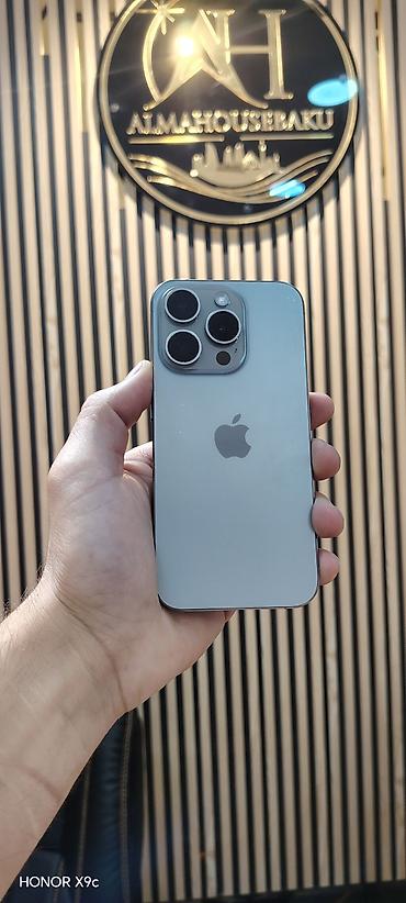 pro controller: IPhone 15 Pro, 128 GB, Natural Titanium, Face ID, Sənədlərlə, Zəmanət — 1