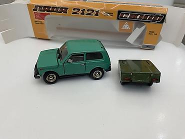 Модели автомобилей: Продаю масштабную металлическую модель СССР Нива 2121-Скиф(с прицепом — 10