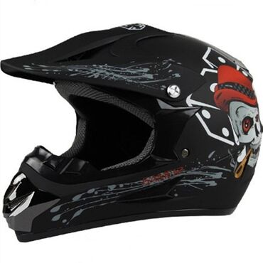 мотокрос: Шлем мотокросс, кроссовый для Квадроцикла, Мотошлем + Подарок перчатки