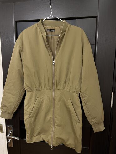 Otaq bitkiləri: Yeni - Zara devetüyü rəngli, uzunqol bomber plaş don. Ön hissədən — 1