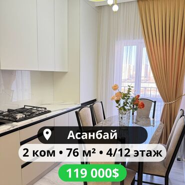 сниму квартира 1 ком: 2 комнаты, 76 м², Элитка, 4 этаж, Дизайнерский ремонт