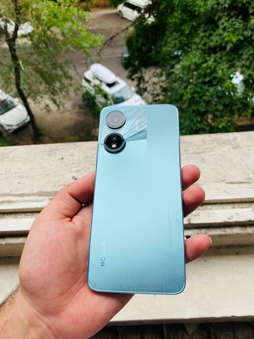 телефон doogee n55: Honor X5, Б/у, 64 ГБ, цвет - Голубой, 2 SIM