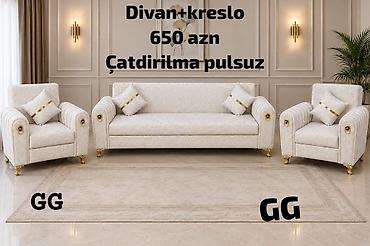 Divan + kreslo dəsti - Tərkib: 1 divan + 2 kreslo, dekorativ lalafo.az -da Divan + kreslo dəsti - Tərkib: 1 divan + 2 kreslo, dekorativ
