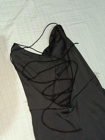 vecerni don: Qara uzun ziyafət/libas - Rəng: qara, mat-parlaq effektli - Model — 2