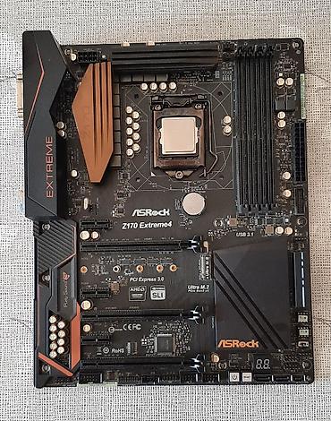 Материнские платы для ПК: Bundle satılır - 225 AZN Ana plata : ASRock Z170 Extreme4 CPU  — 1