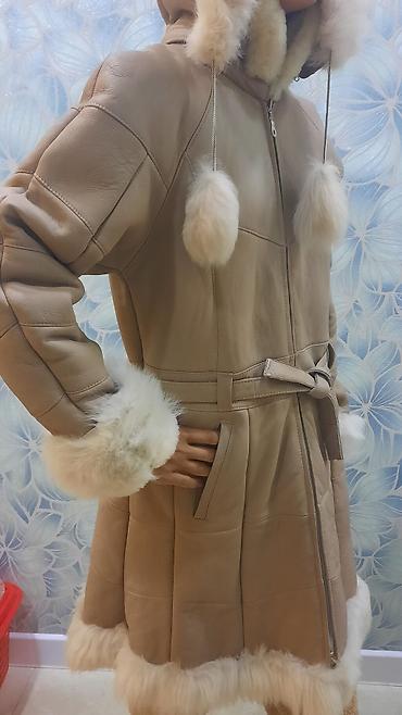 Дубленки: Дубленка, Классическая модель, Турция, По колено, С капюшоном, S — 6