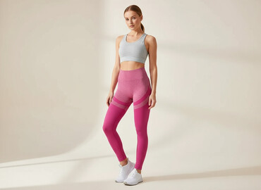 legginsy szare push up: Leggings Sports for women, size S