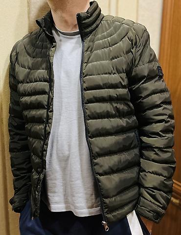 Kurtkalar: Yüngül kişi paltosu – qış/payız üçün - Rəng: xaki (zeytun yaşılı) - — 1