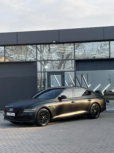 Другие автомобили: Представляем седан Genesis G80 в матовом черном цвете. Автомобиль — 5