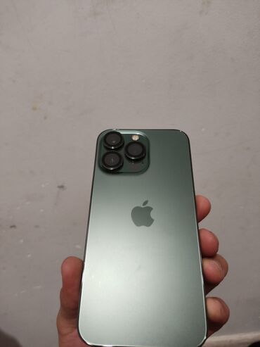 бушные телефоны: IPhone 13 Pro, Колдонулган, 128 ГБ, Жашыл, Заряддоочу түзүлүш, 79 %