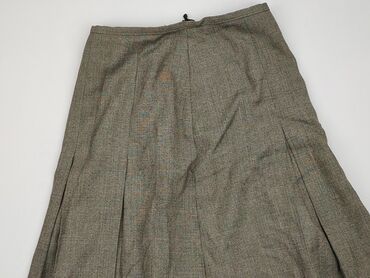plisowane spódnice khaki: Spódnica, Marks & Spencer, L, stan - Bardzo dobry