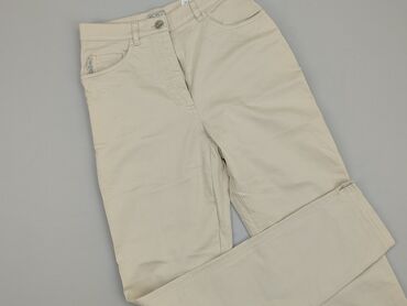 spodnie materiałowe z lampasami: Material trousers, M (EU 38), condition - Good