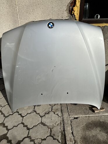 кузов е39: Капот BMW 2001 г., Б/у, цвет - Серебристый, Оригинал