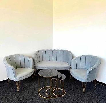 Ugaone garniture: 02. Shell set ( 2 fotelje + dvosed ) -Cena za set : 390e — 1