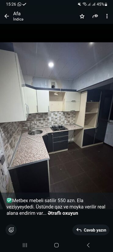 metbex skaflari: ✅Metbex mebeli satilir 550 azn. Ela veziyyeydedi. Üstünde qaz ve moyka