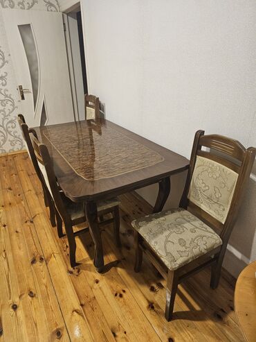 Masa və oturacaq dəstləri: Qonaq otağı üçün, Açılan, Dördbucaq masa, 6 stul -da lalafo.az — 11 Masa və oturacaq dəstləri: Qonaq otağı üçün, Açılan, Dördbucaq masa, 6 stul — 11