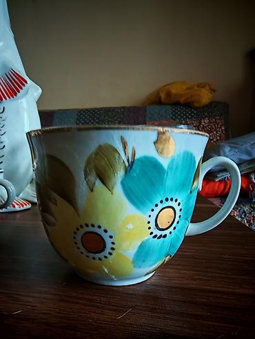 kündə: Çay dəsti, rəng - Ağ, Farfor — 2