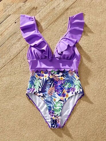 kompleti odece: M (EU 38), Polyester, Floral, color - Purple