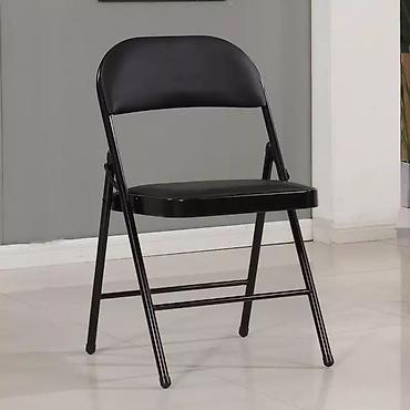 foldable table: Походный складной стул, Новый, Железо, цвет - Черный — 2