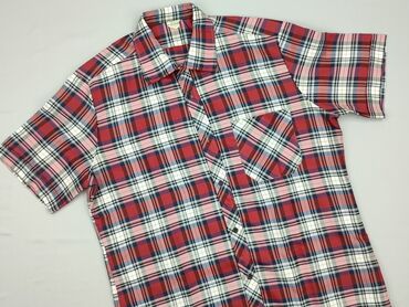 koszule massimo dutti: Shirt 14 years, condition - Perfect, pattern - Cell, color - Red