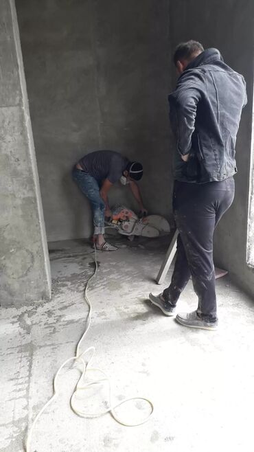 Tikinti işləri: Beton kəsmə ve desme xidməti. Beton kəsmə və desme isderi görürük — 5