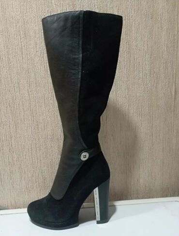 детские леопардовые лосины: Размер: 37, цвет - Черный, Б/у