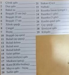 Avadanlığın icarəsi: Kirayə qab qacaq. Qabların icarəsi,qablar,ağ servis qablar. Müxtəlif — 2