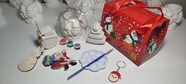 Bayram üçün digər mallar: Yeni il temalı yaradıcılıq dəsti Tərkibi: - Gipsdən hazırlanmış Şaxta — 3