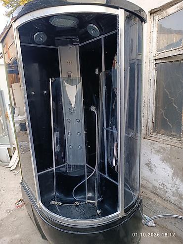 Душевая кабина Полукруглая, Размер: 120 x 90 см at lalafo.kg Душевая кабина Полукруглая, Размер: 120 x 90 см