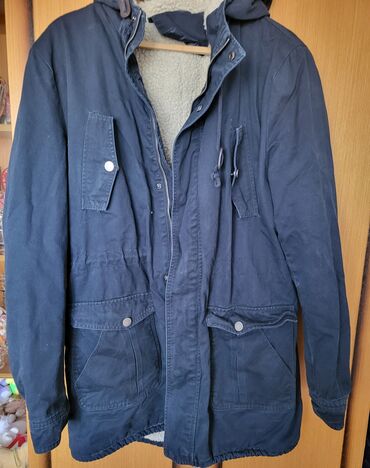 pull and bear jakne muske: Jacket XL (EU 42), color - Blue