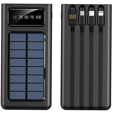 paket stvari: Power bank solarni sa 4 konektora Kvalitetan nov power bank sa 4 kabla