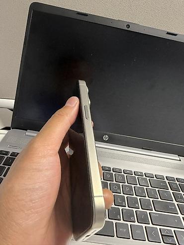 iphon 17: IPhone 15 Pro, Б/у, 128 ГБ, Natural Titanium, Защитное стекло, Чехол, Кабель, 83 % — 3