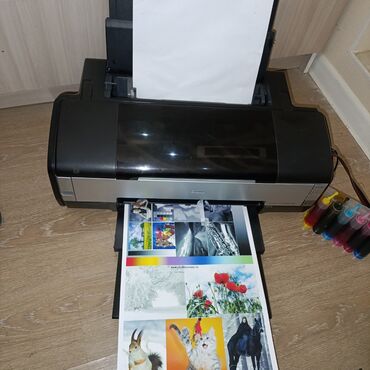 принте: Цветной принтер 6 цветов A3 Epson 1410 включается работает, состояние