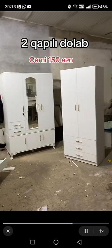 gence dolab: Məhsul: 3 qapılı paltar dolabı Xüsusiyyətlər: - Ön hissədə güzgü ilə — 7