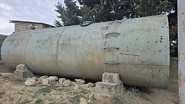 5 tonluq cən: Metall yanacaq/su saxlama çəni - Material: qalın divarlı polad - — 2