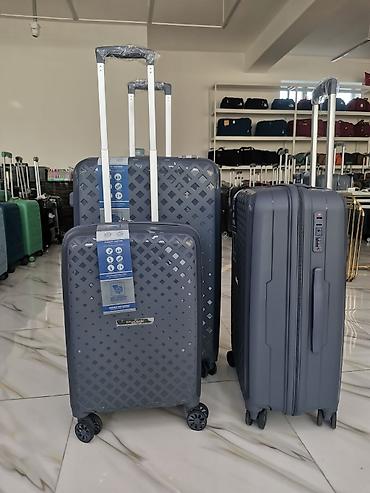 Çamadanlar: Silikon 3lü dəst endirimli çamadanlar Dəst olaraq endirimlə satılır — 12