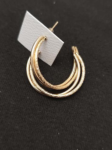 Minđuše: Set minđuša – više modela gs - Srebrne kružne minđuše sa — 16