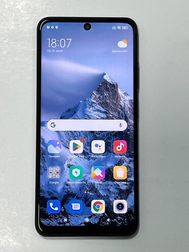 redmi телефон: Xiaomi, Redmi Note 10, Б/у, 64 ГБ, цвет - Синий, 2 SIM