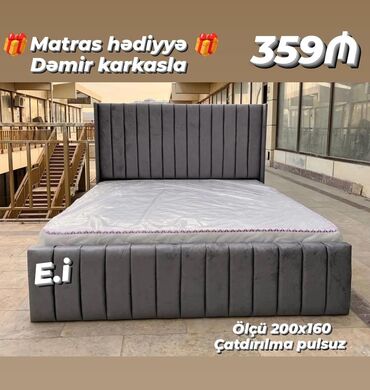 taxt 2 nəfərlik: Yeni, İkinəfərlik çarpayı, Matras ilə