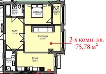 квартиры псо: 2 комнаты, 75 м², Асанбай мкр Элитка, 5 этаж, ПСО (под самоотделку) — 3